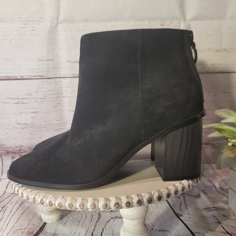 New Splendid Misty Womens Black Suede Ankle Booties Size 10M - Picture 4 of 13